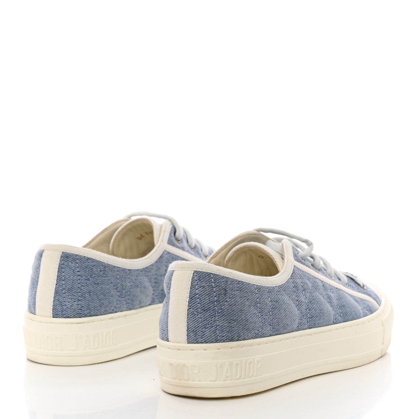 Denim Cannage Walk'N'Dior Low Top Sneakers 36 Dynamic Blue