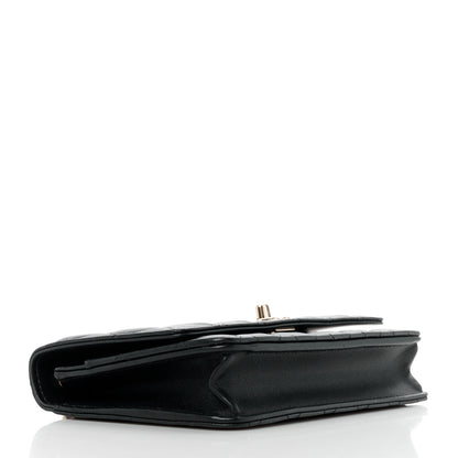 Chanel Lambskin Quilted Trendy CC Wallet On Chain WOC Black 4 of 14