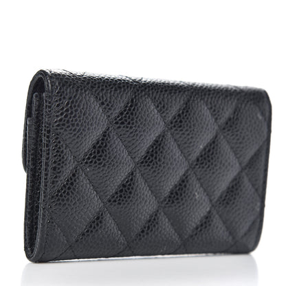 Chanel Caviar Quilted Flap Card Holder Black 3 of 8