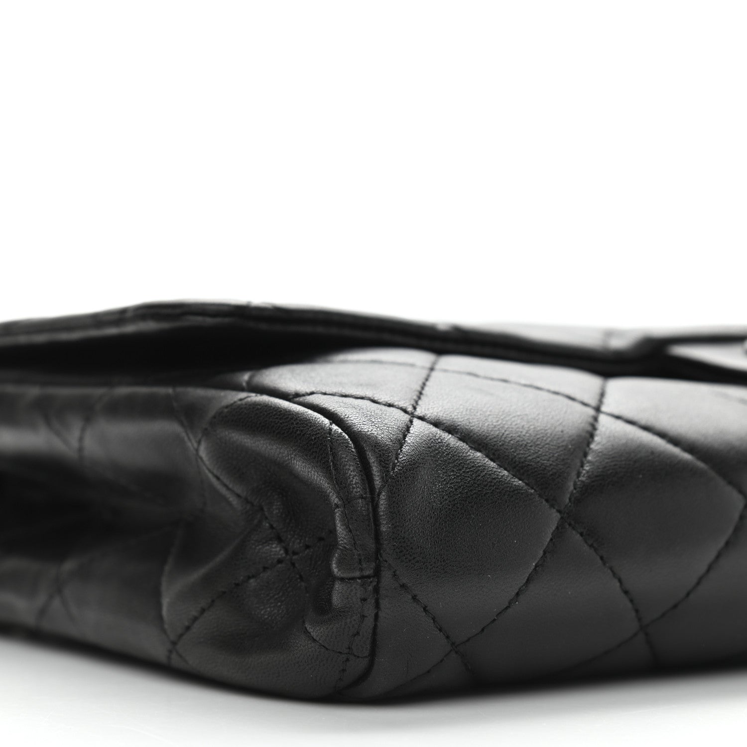 Chanel Lambskin Quilted Clutch With Chain Flap Black 5 of 12