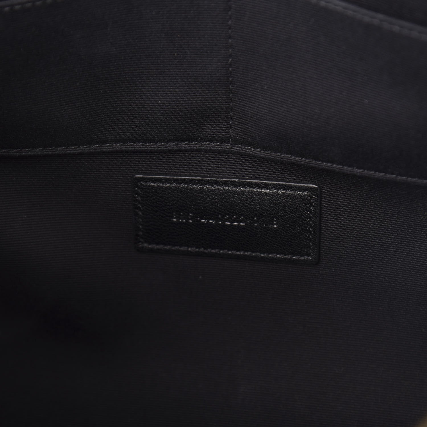 Saint Laurent Calfskin Matelasse Chevron Monogram Document Holder Black 6 of 10