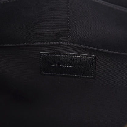 Saint Laurent Calfskin Matelasse Chevron Monogram Document Holder Black 6 of 10