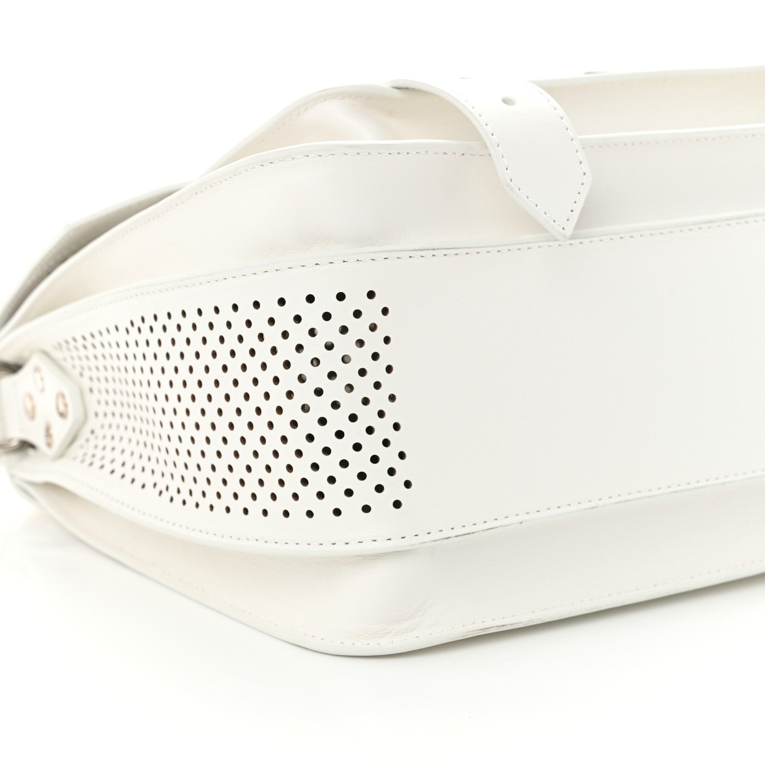 Proenza Schouler Lambskin Perforated Medium PS1 Satchel White 8 of 12
