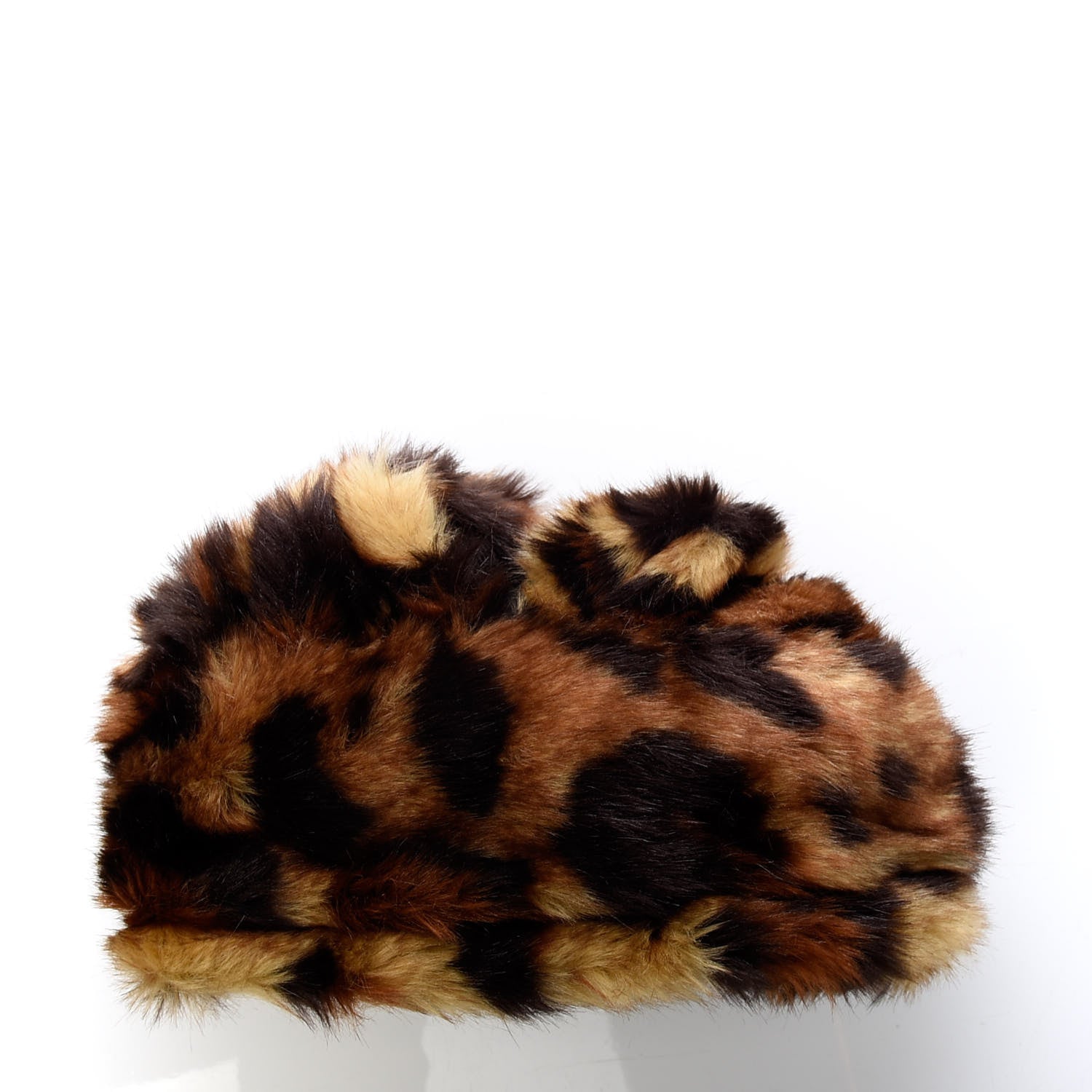 Gucci Faux Fur Leopard Print Turban S 2 of 3