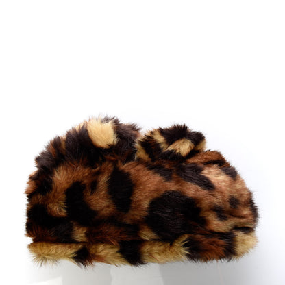 Gucci Faux Fur Leopard Print Turban S 2 of 3