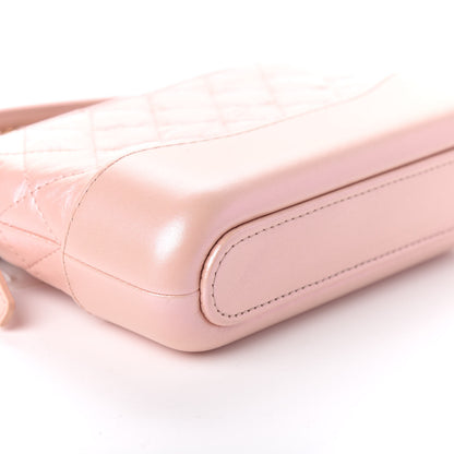 Chanel Iridescent Lambskin Calfskin Quilted Small Gabrielle Clutch With Chain Light Pink 9 of 10