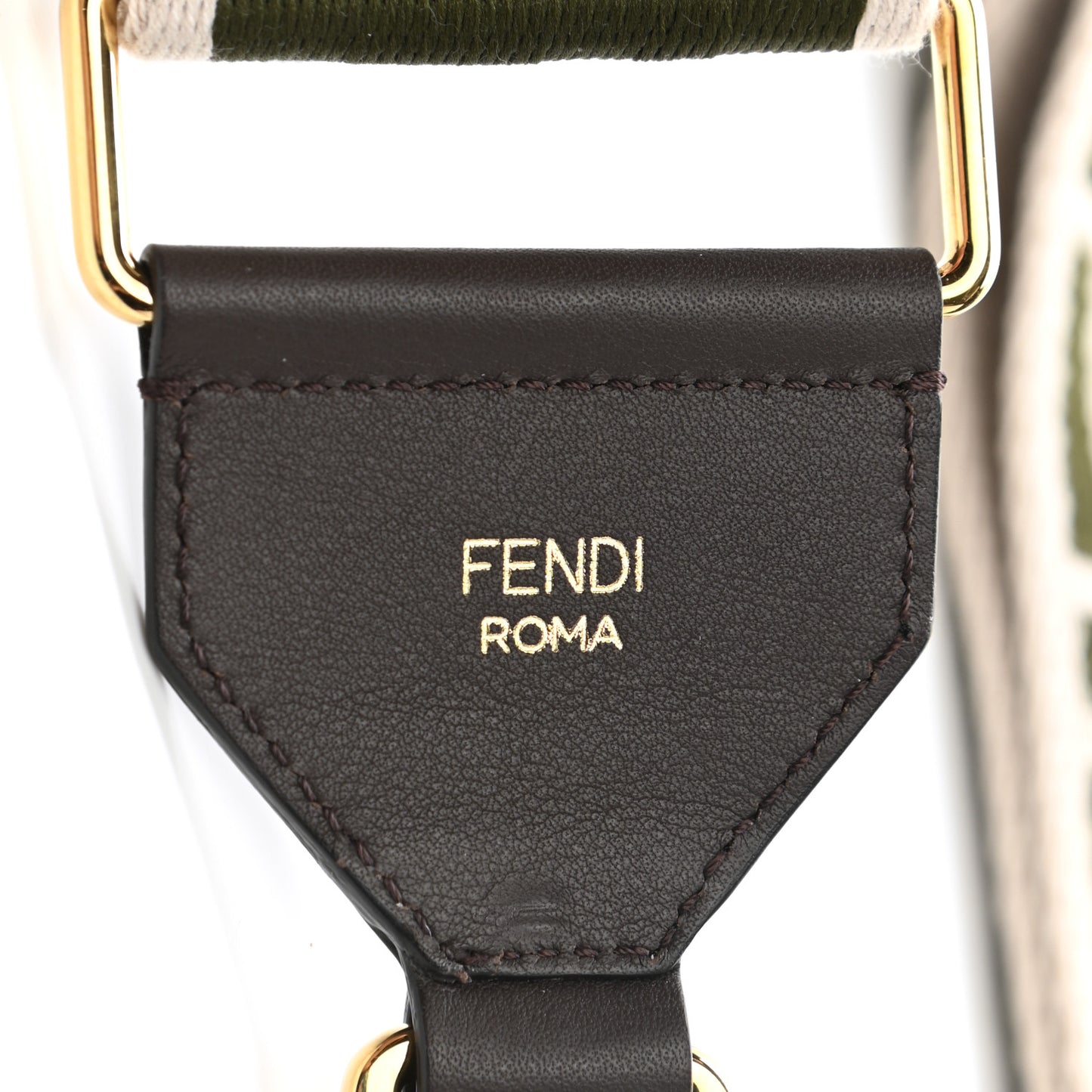 Ribbon Vitello Century FF 1974 Adjustable Strap You Nuvola Verde Black