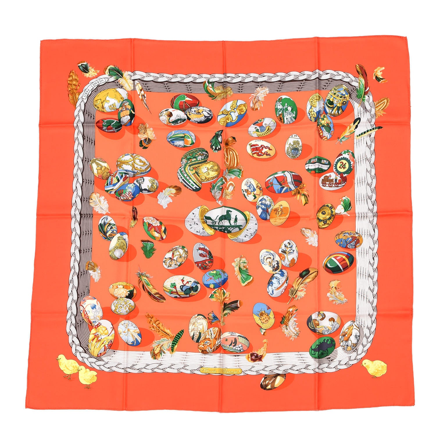 Hermes Silk Couvee d'Scarf 90 1 of 9