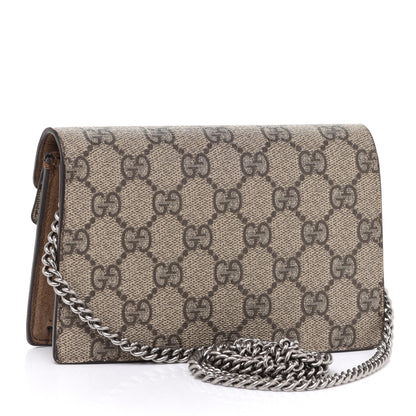 Gucci GG Supreme Monogram Super Mini Dionysus Shoulder Bag Taupe 3 of 9