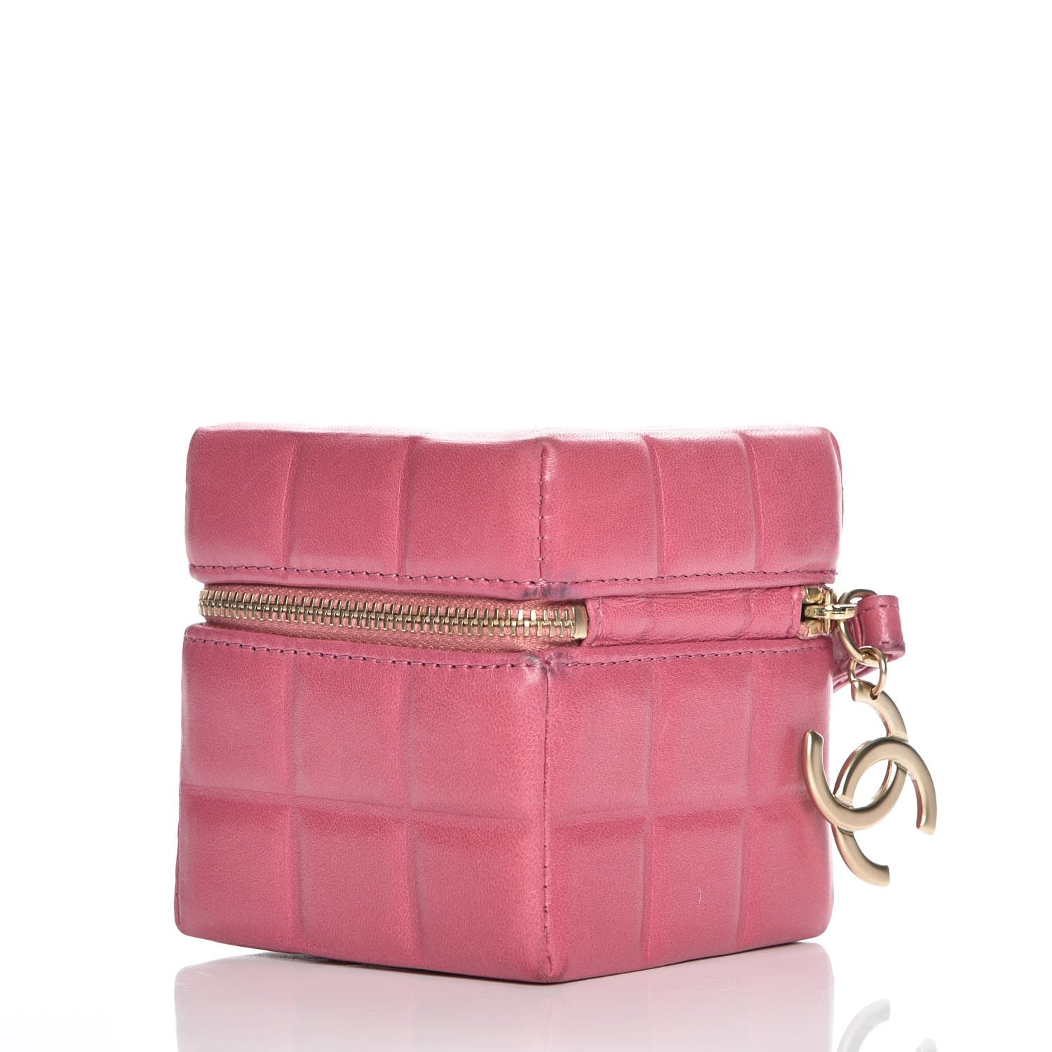 Chanel Lambskin Rubiks Cube Wristlet Pink 3 of 8