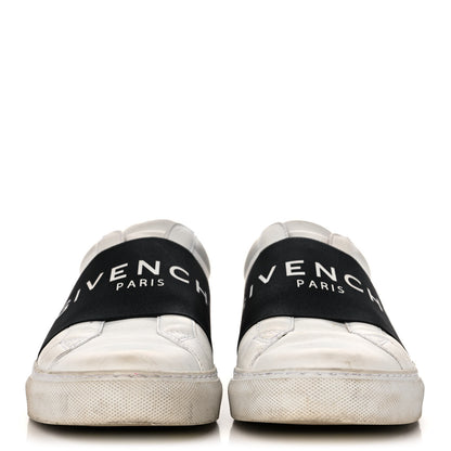 Givenchy Calfskin Band Logo Womens Urban Street Sneakers 38.5 White Black 2 of 13