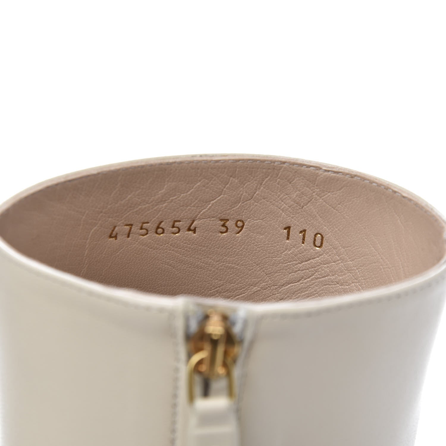 Gucci Nappa Sylvie Ankle Boots 39 Mystic White 10 of 13