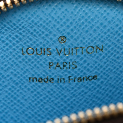 Louis Vuitton Monogram 2022 Christmas Animation Tokyo Round Coin Purse Blue 6 of 6
