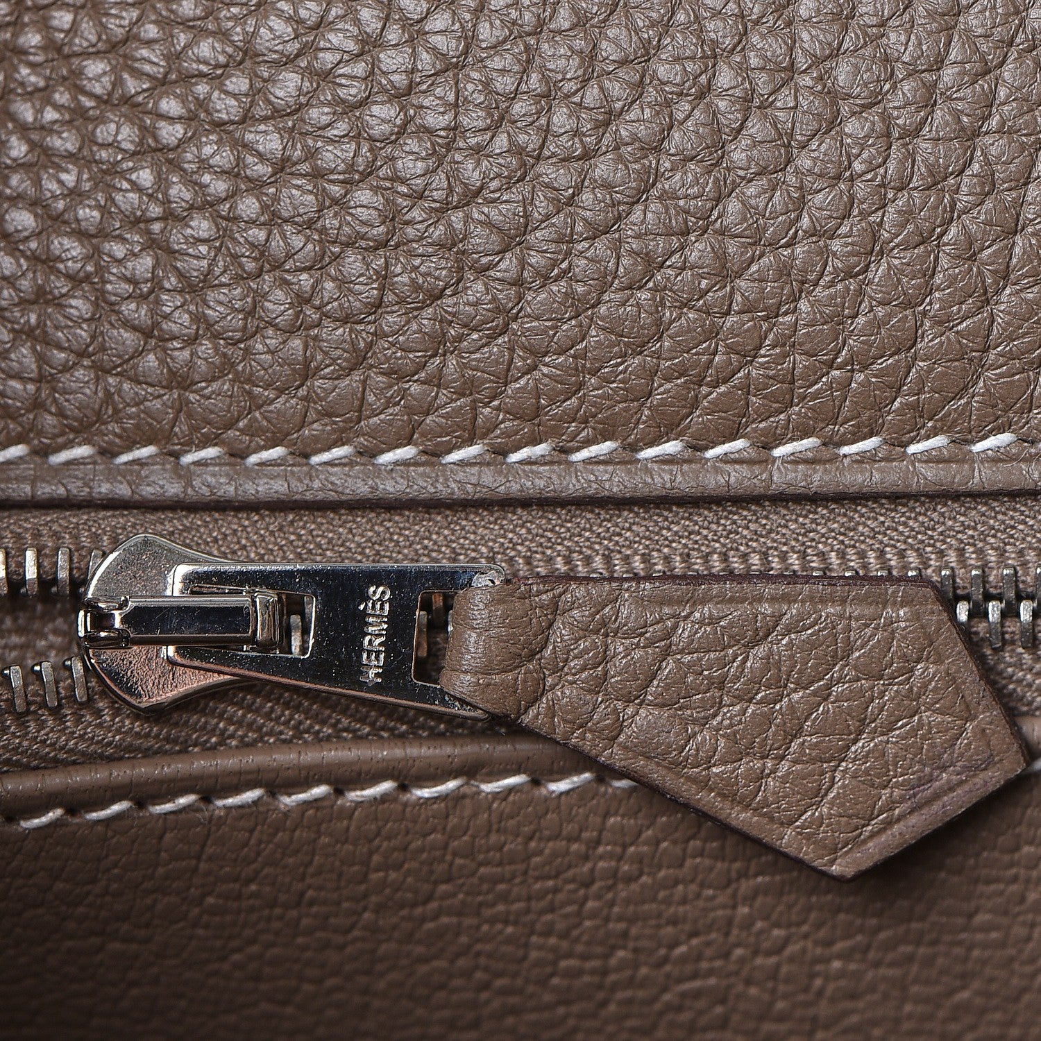 Hermes Togo Kelly Retourne 28 Etoupe 13 of 38