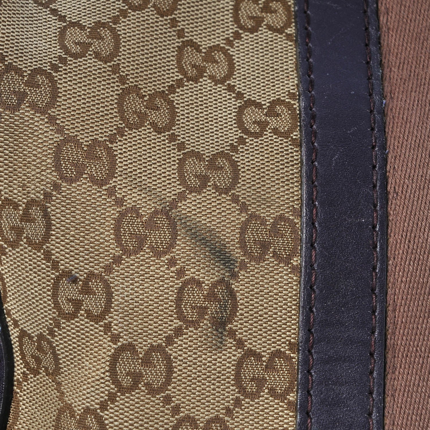 Gucci Monogram Vintage Web Medium Boston Dark Purple 11 of 19