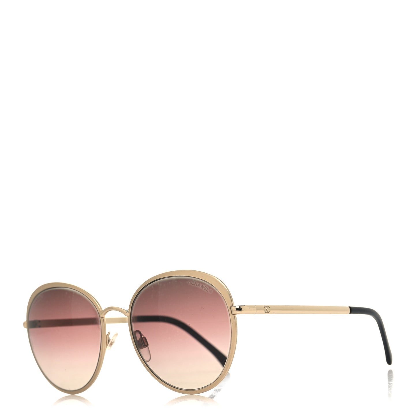 Round Mirror Sunglasses 4206 Gold