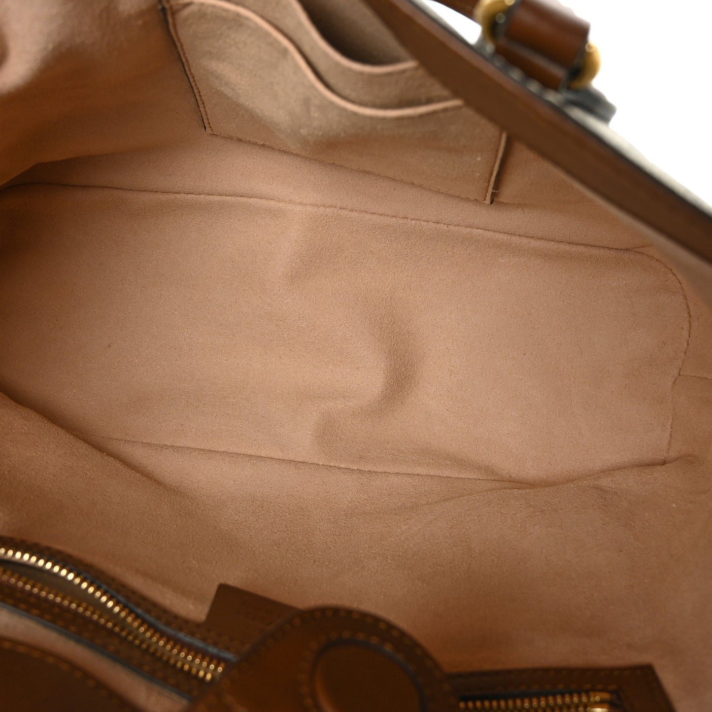 Soft GG Supreme Monogram Small Crossbody Tote Beige Cuir