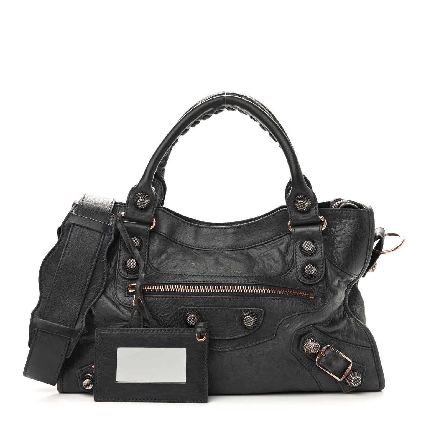 Agneau Giant 21 Rose Gold Hardware City Anthracite