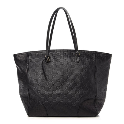 Gucci Guccissima Medium Bree Zippered Tote Black 1 of 13