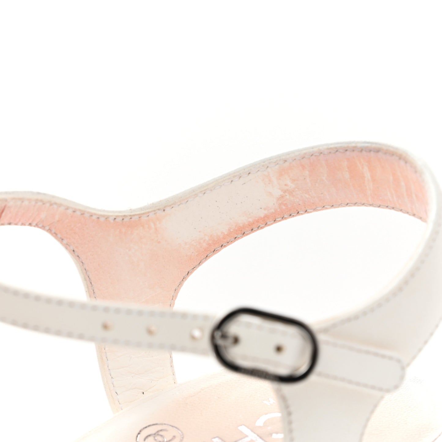 Lambskin Bow Sandals 36.5 White
