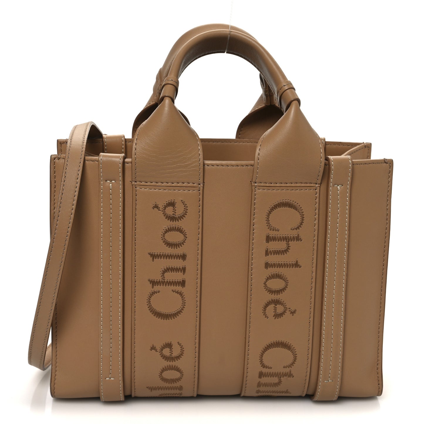 Calfskin Small Woody Tote Light Tan