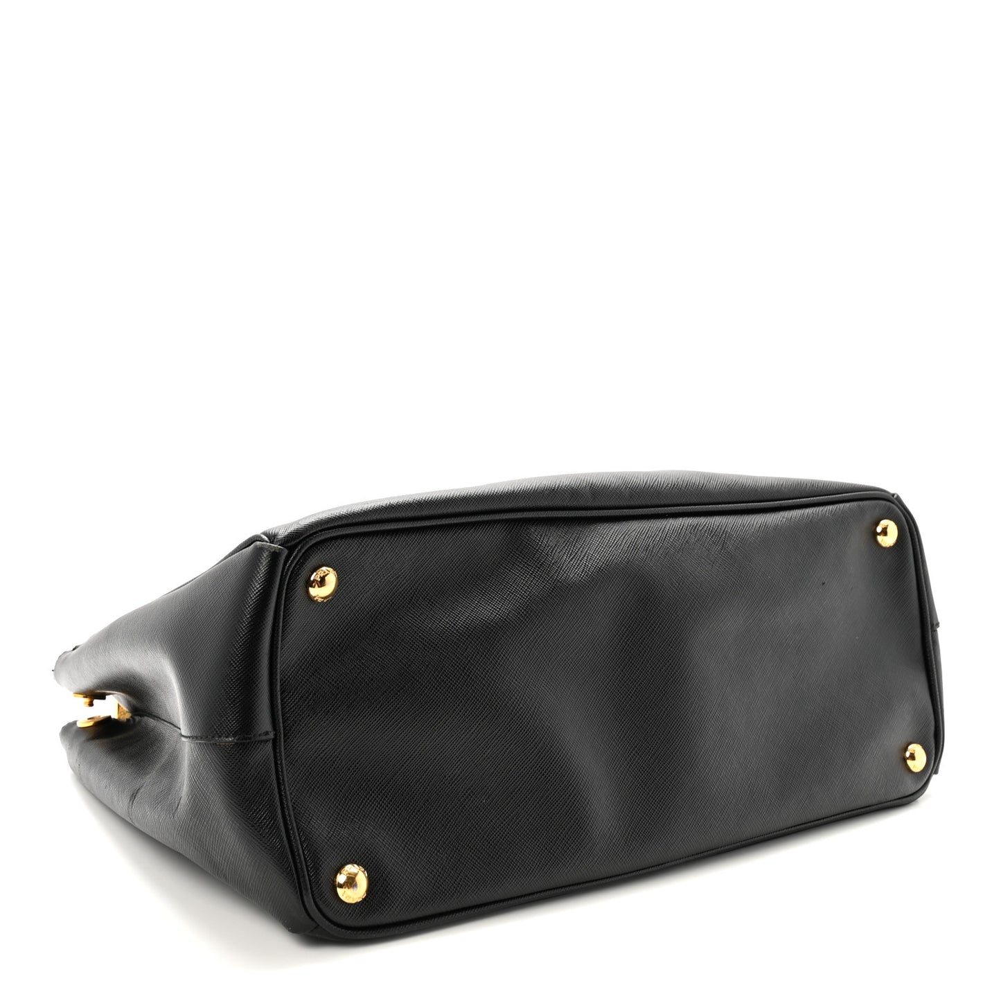 Saffiano Large Galleria Double Zip Tote Black