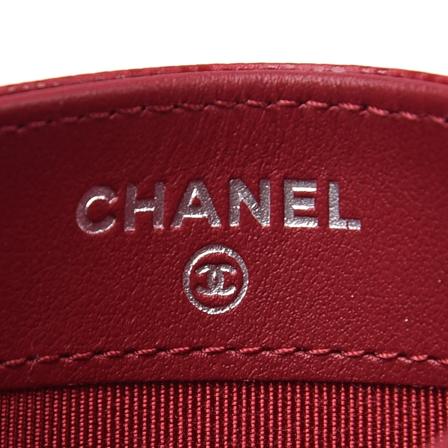 Chanel Caviar Quilted Card Holder Pink 6 of 9