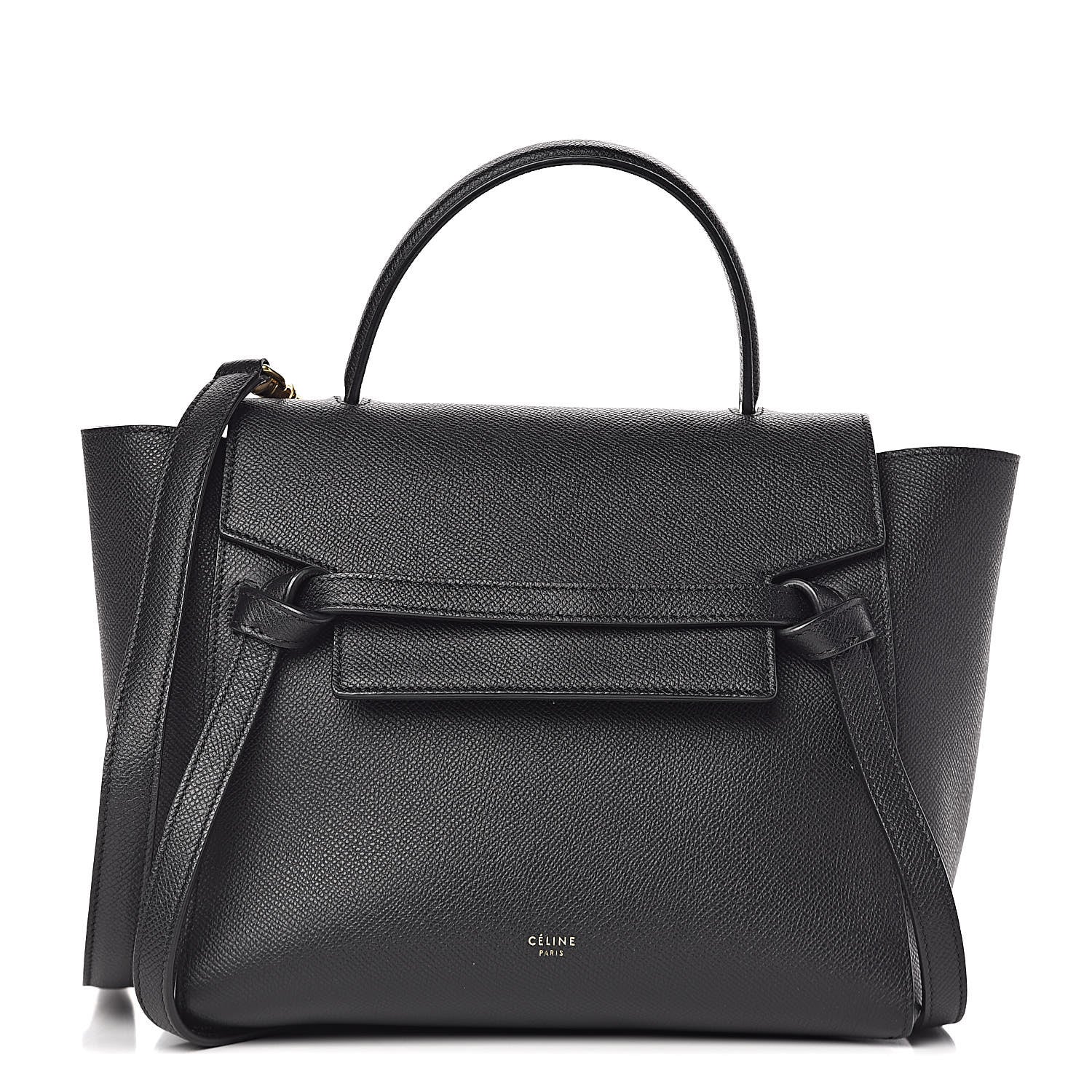 Celine Grained Calfskin Micro Belt Bag Black 1 of 11
