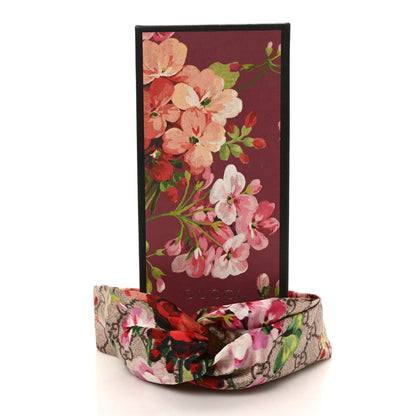Gucci Silk Monogram Blooms Print Headband Antique Rose 6 of 6