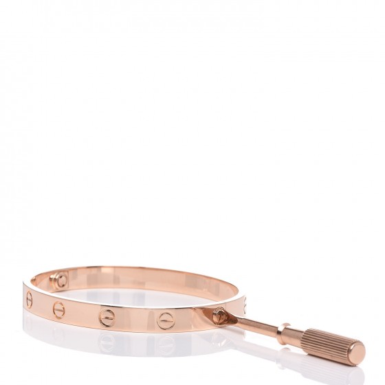 Cartier 18K Pink Gold LOVE Bracelet 17 5 of 5