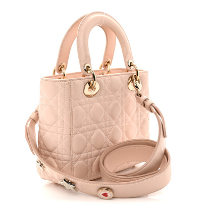 Christian Dior Lambskin Cannage Small Lucky Badges My Lady Dior Light Pink 3 of 15