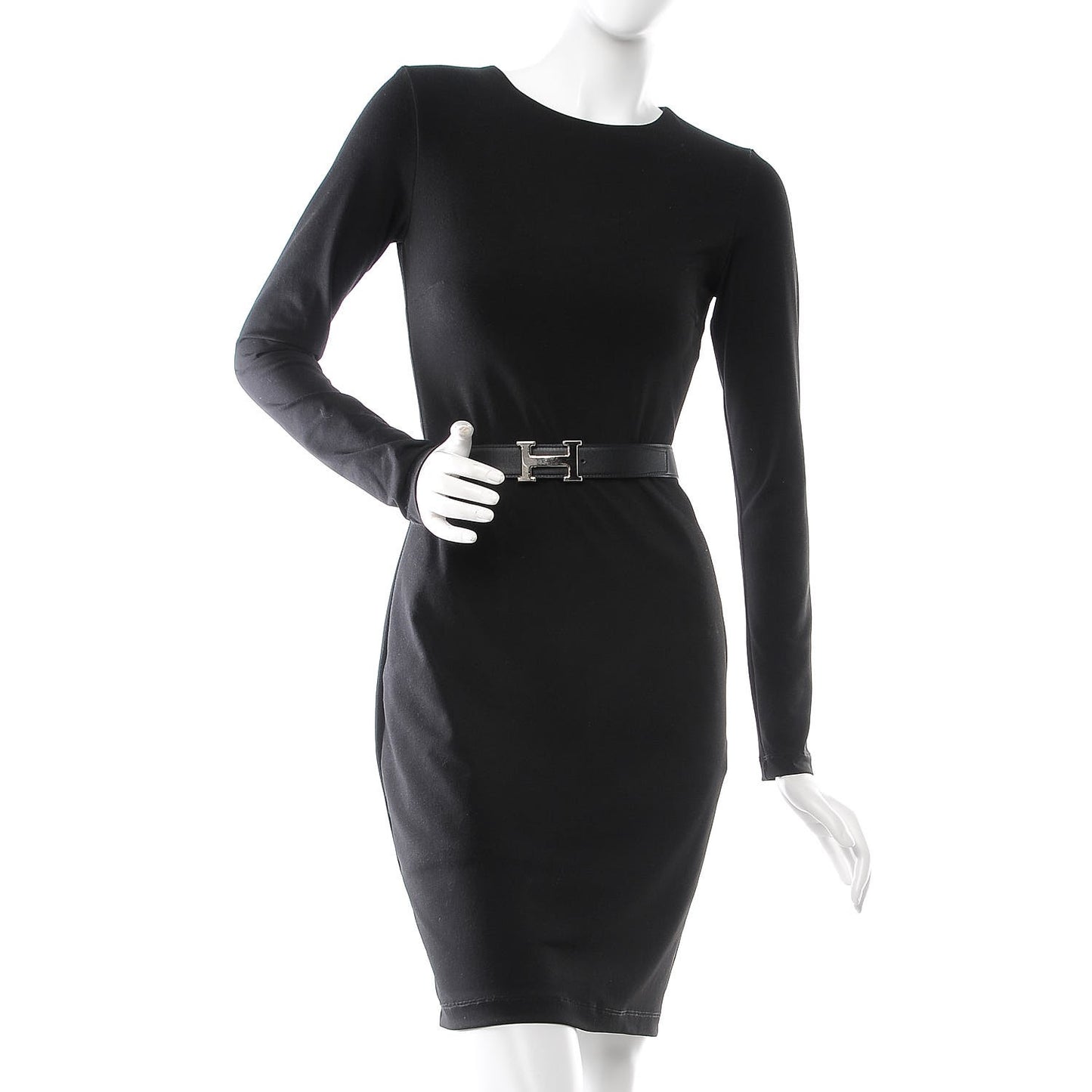 Swift Epsom 32mm H Belt 85 Black Etoupe