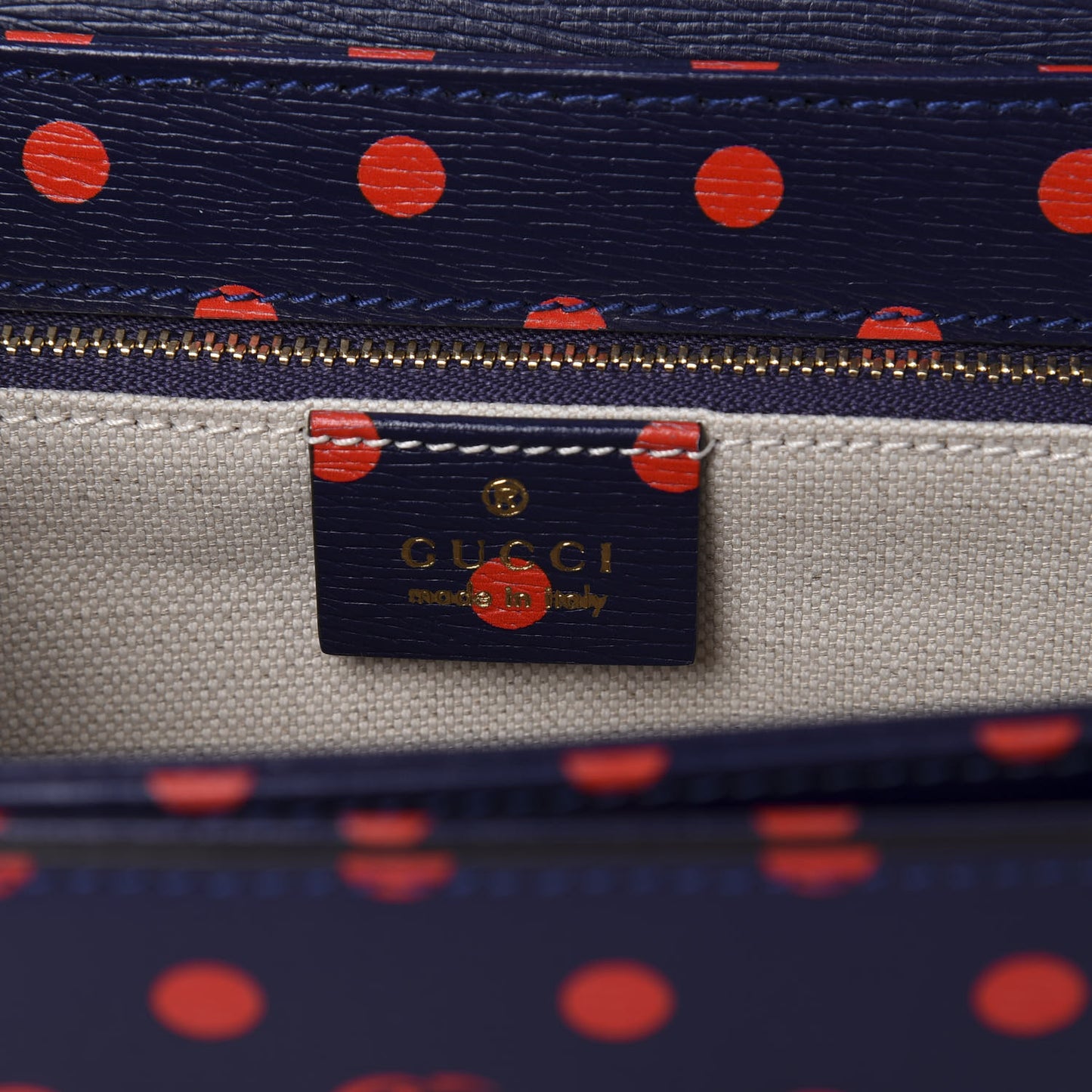 Shangai Calfskin Polka Dot Horsebit 1955 Shoulder Bag Blue Orange