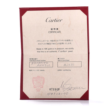 Cartier 18K White Gold 3.5mm LOVE Wedding Band Ring 54 6.75 5 of 5