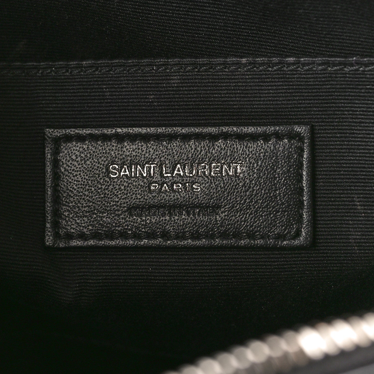 Saint Laurent Calfskin Matelasse Monogram Lou Camera Bag Black 6 of 12