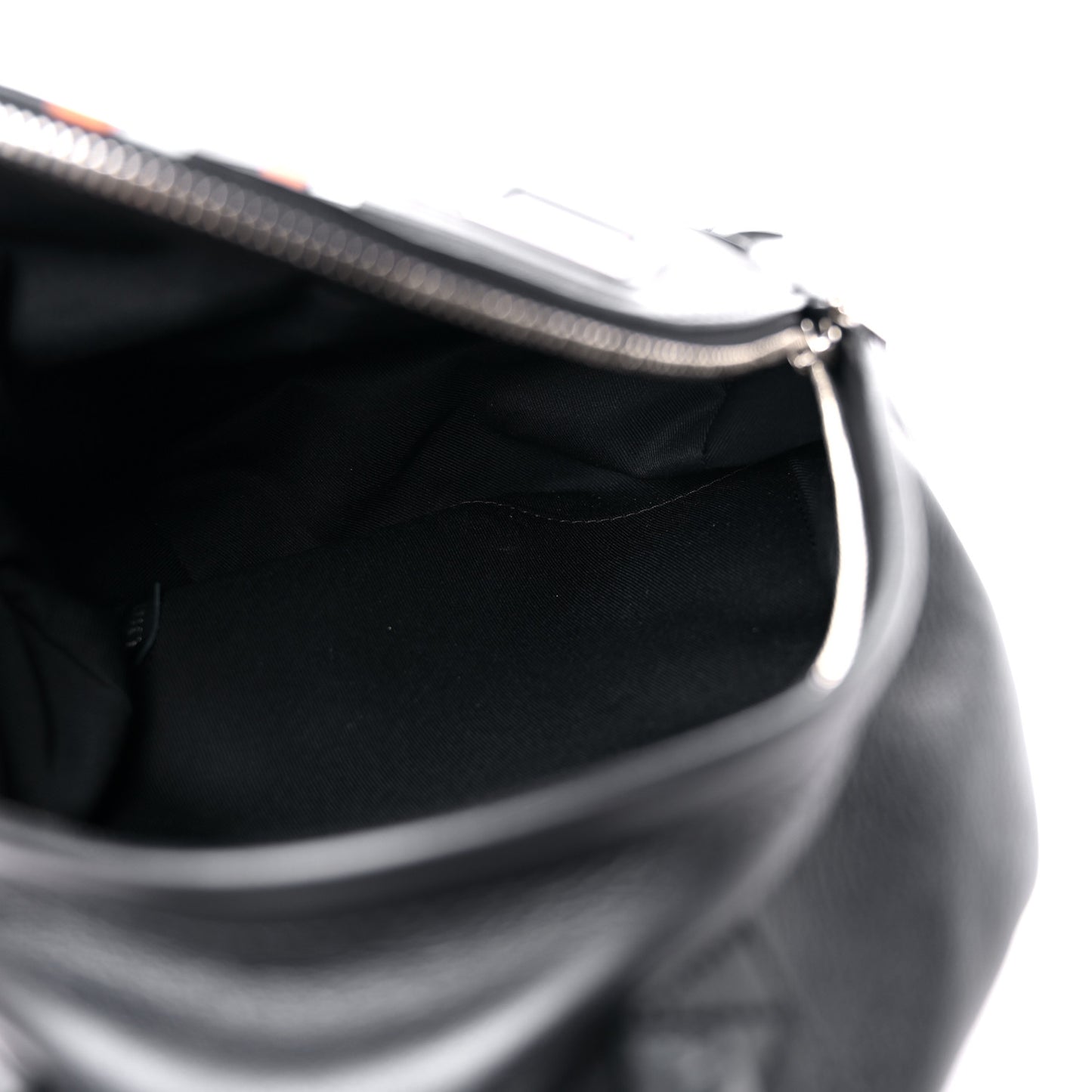 Lambskin Spaceship Embossed Palm Springs Backpack PM Black