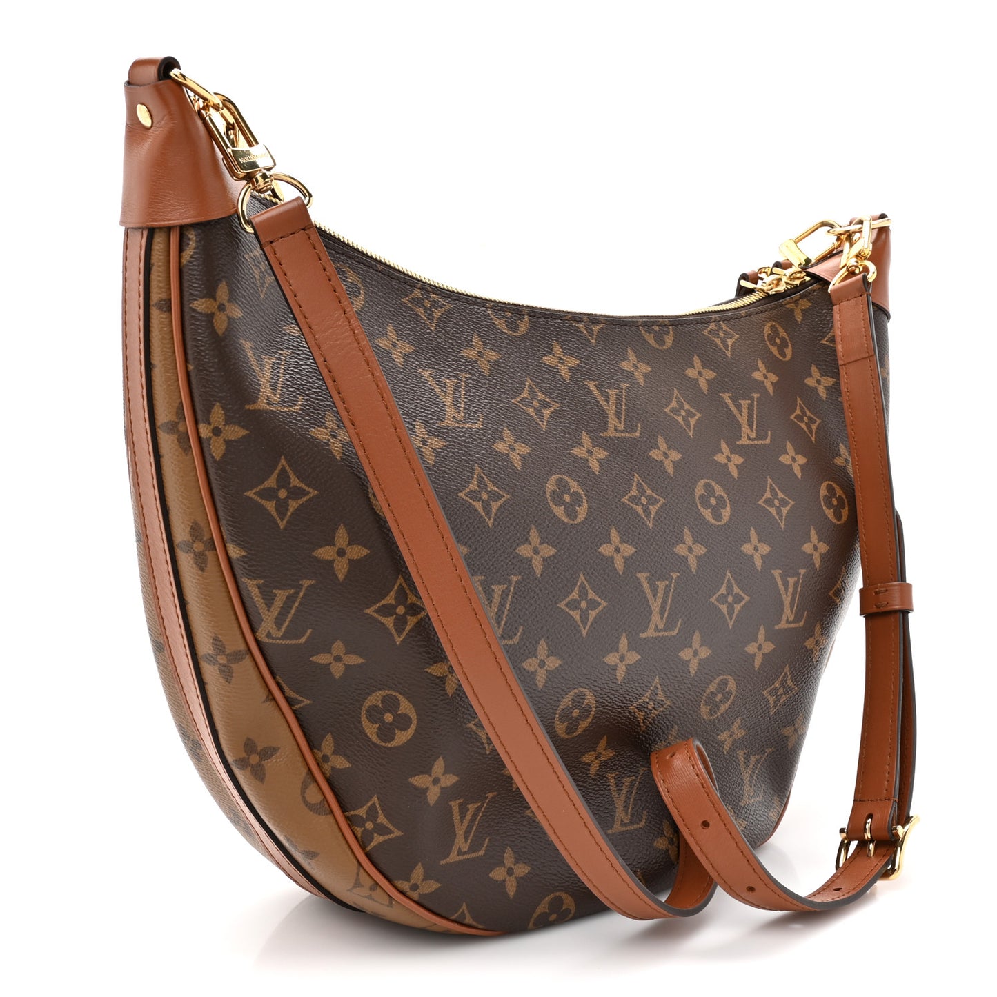 Reverse Monogram Loop Hobo