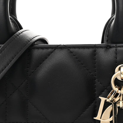 Christian Dior Calfskin Macrocannage Mini Book Tote Black 8 of 10