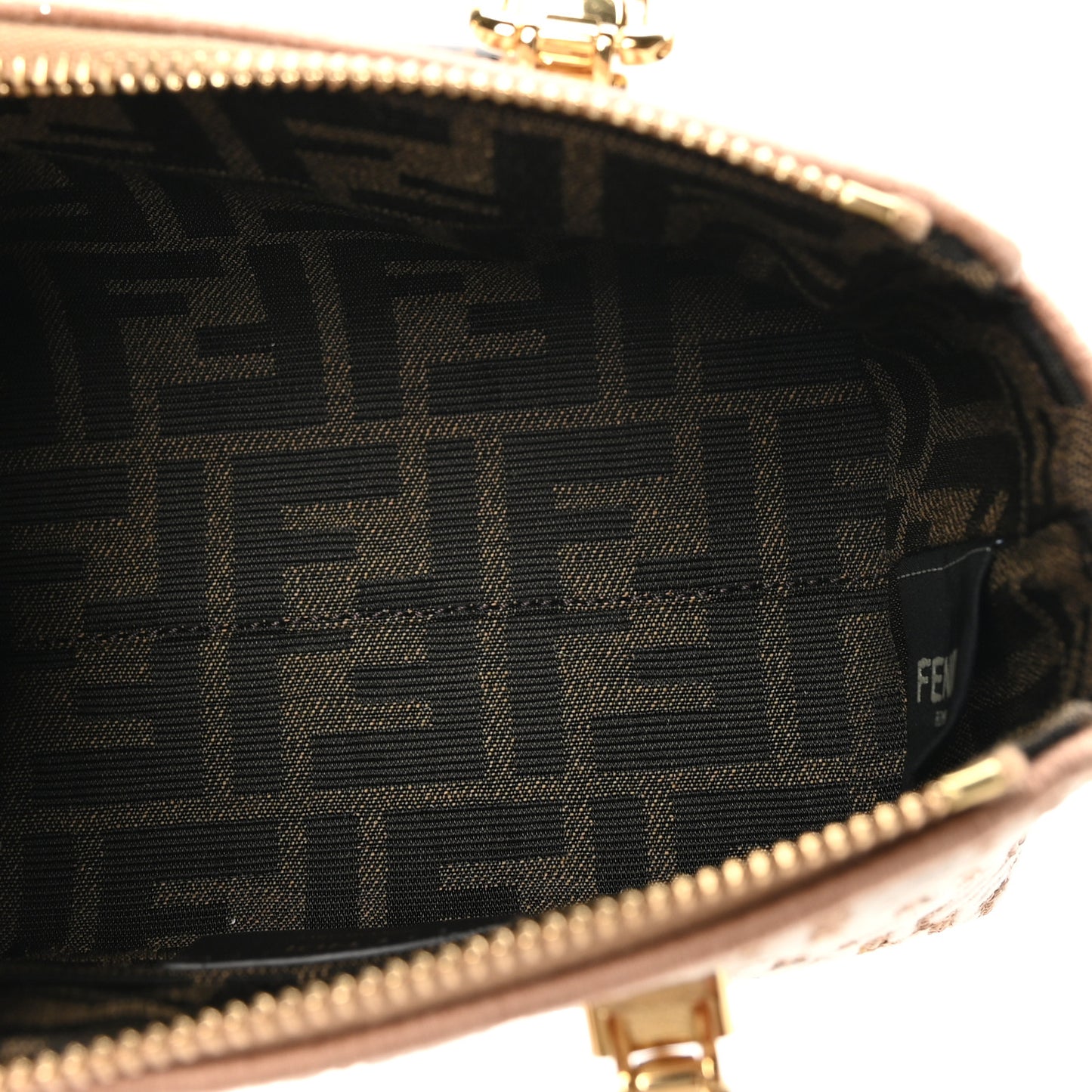 Raffia Chenille Vitello King Plexiglass Micro FF Mini By The Way Top Handle Boston Bag Naturale White
