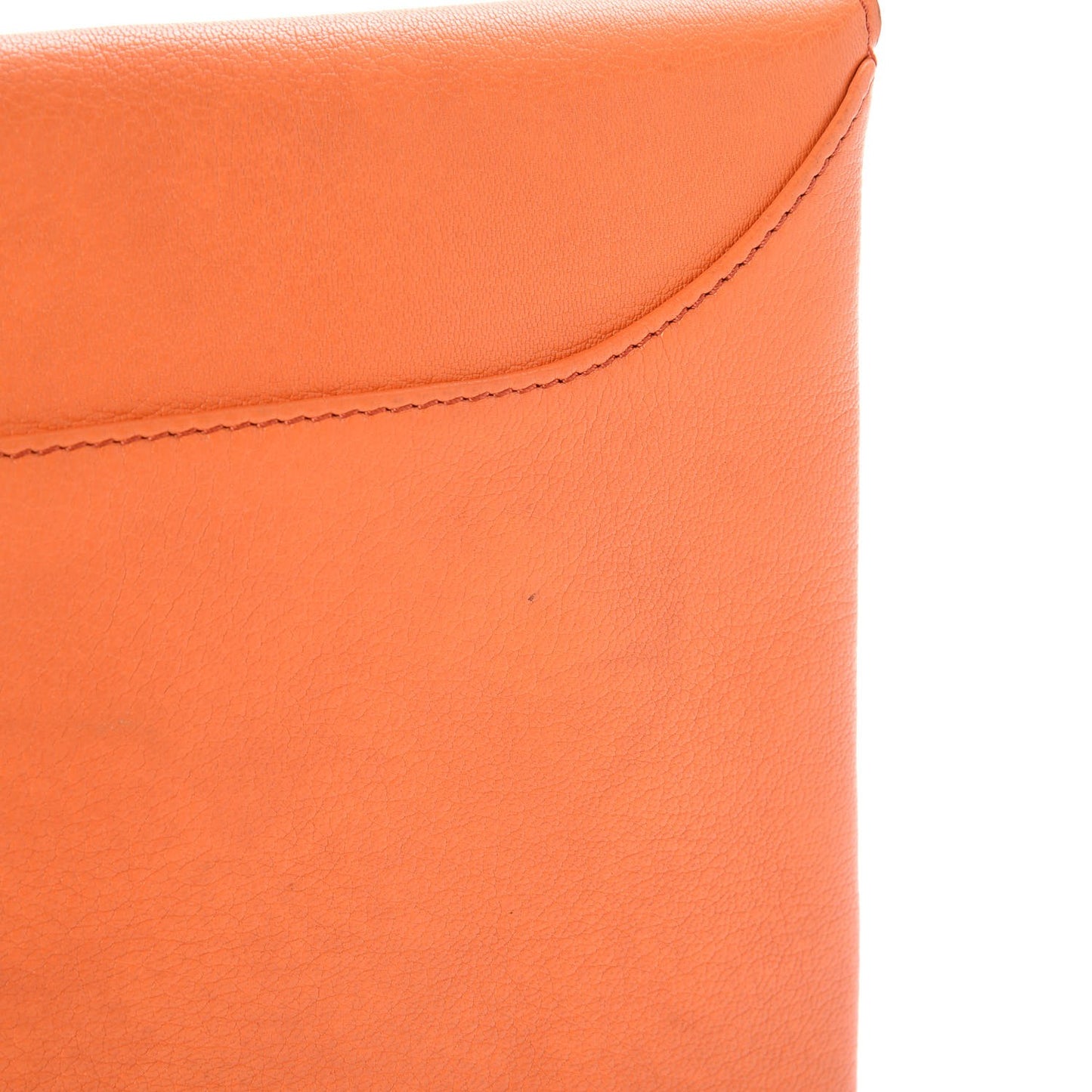 Sugar Goatskin Medium Antigona Envelope Clutch Orange