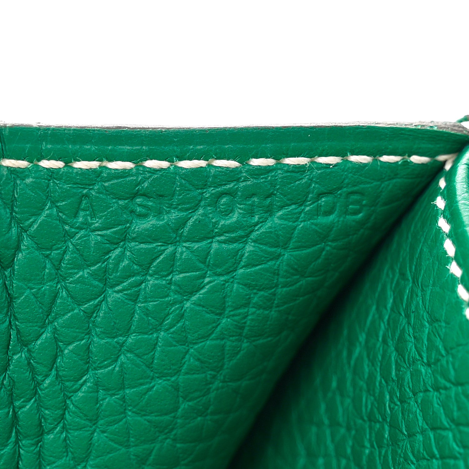Hermes Taurillon Clemence Halzan 31 GM Vert Vertigo 7 of 14
