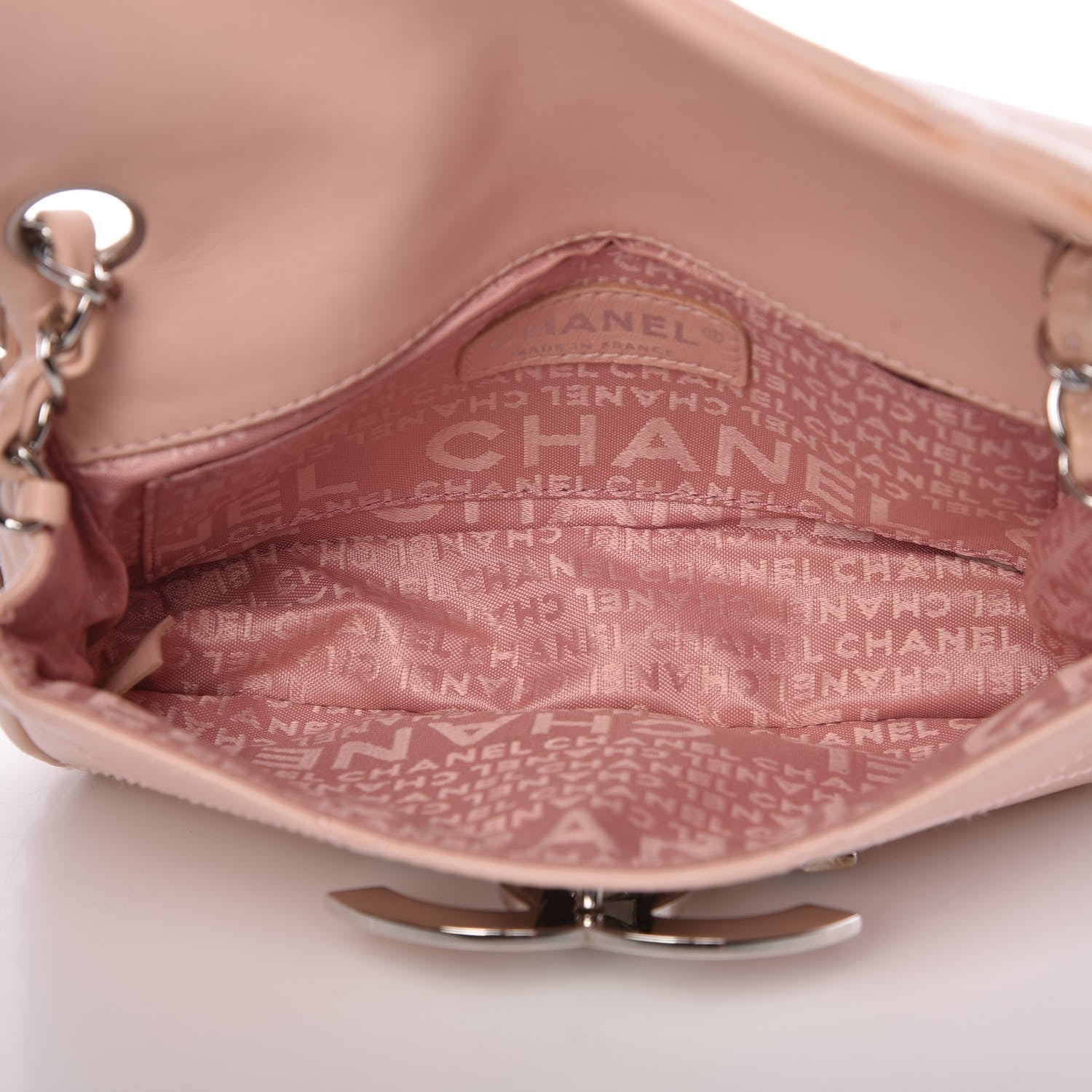 Chanel Lambskin Diamond Stitched CC Flap Pink 5 of 13