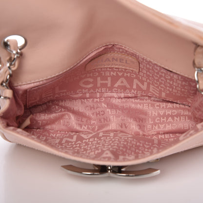 Chanel Lambskin Diamond Stitched CC Flap Pink 5 of 13