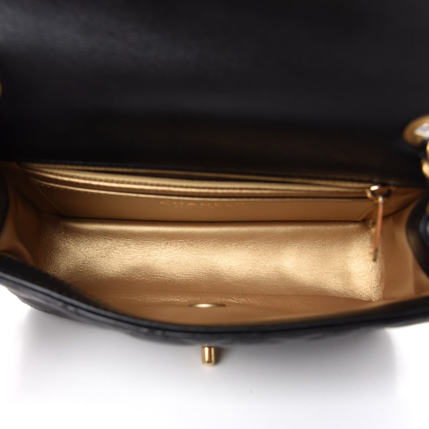Chanel Lambskin Quilted Mini Rectangular Pearl Crush Flap Black 5 of 10
