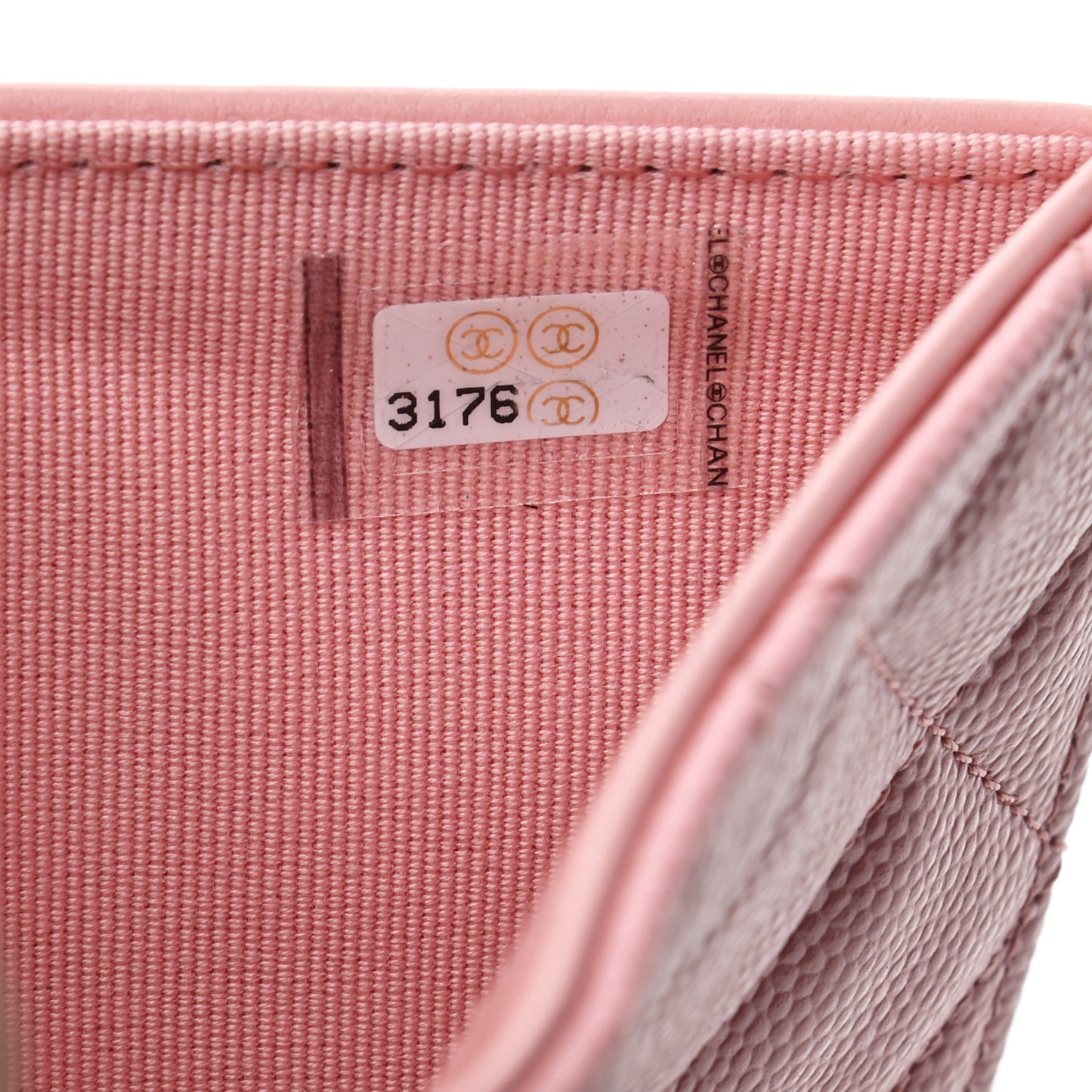 Caviar Quilted Medium Flap Wallet Pink