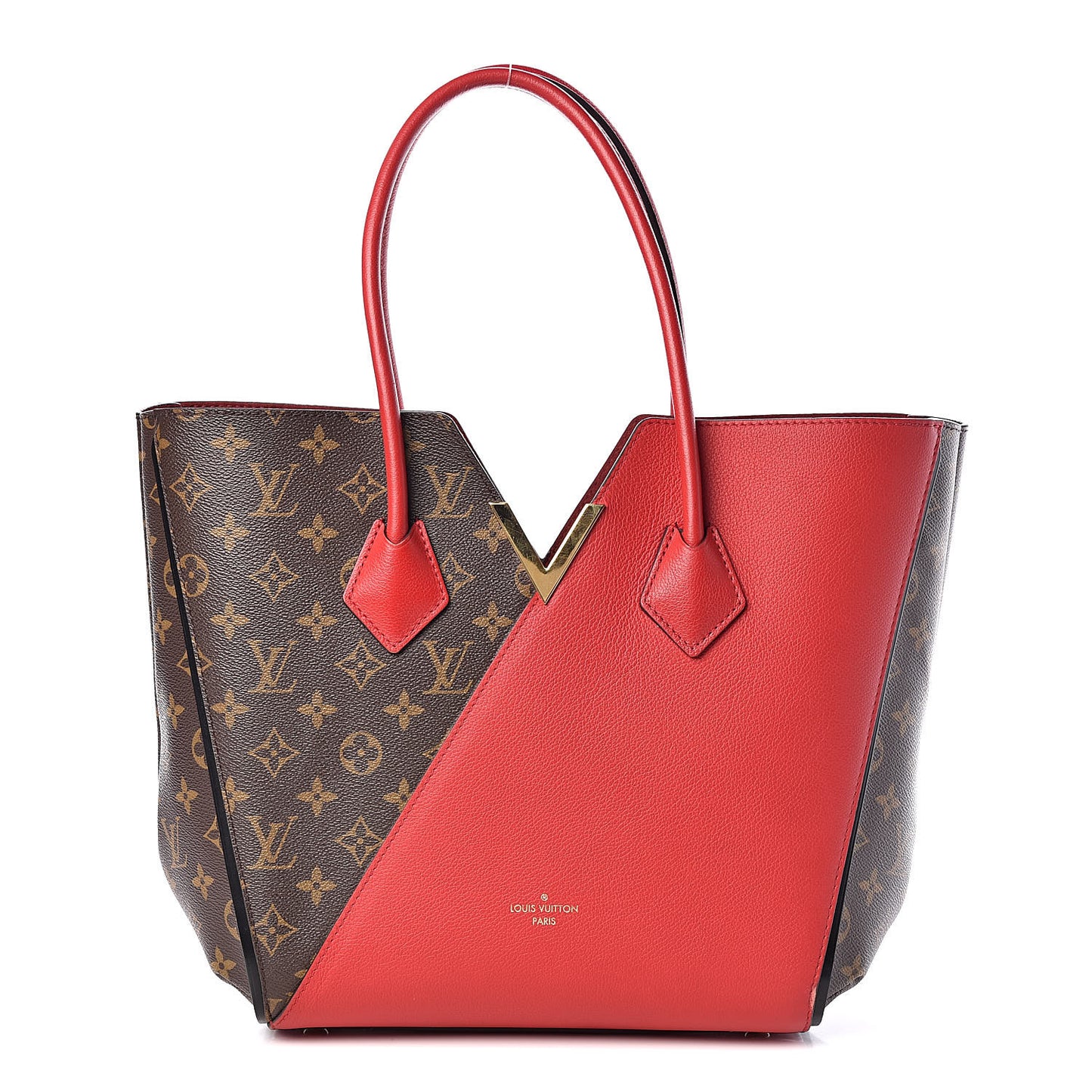 Calfskin Monogram Kimono Tote Cherry