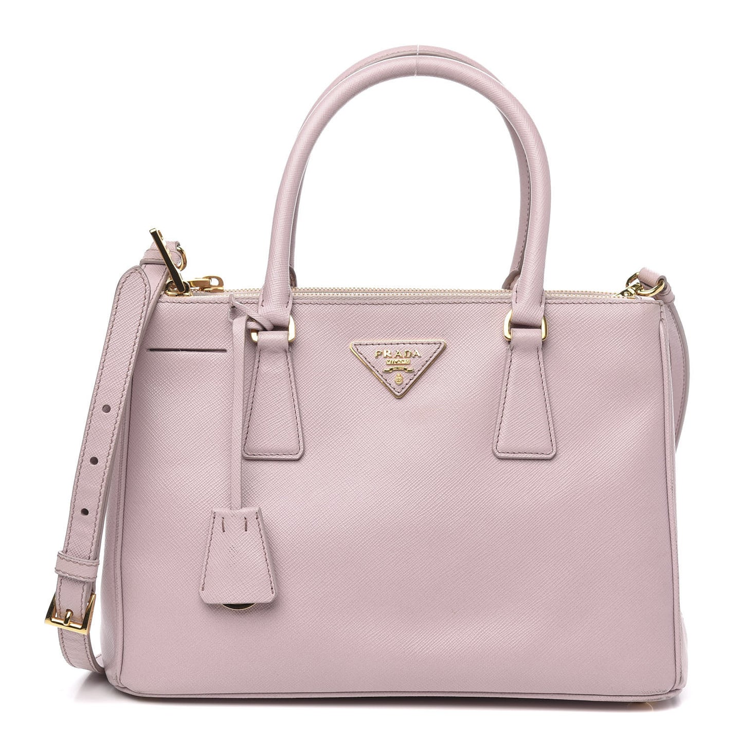 Saffiano Small Galleria Double Zip Tote Mughetto