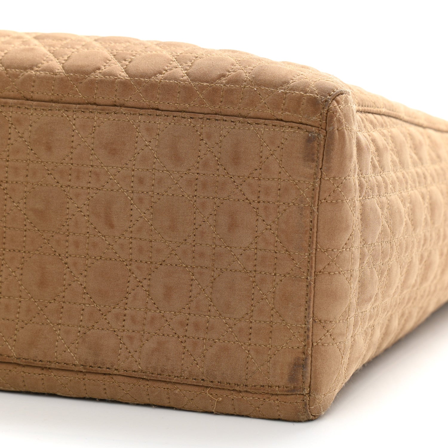 Christian Dior Nylon Cannage Large Lady Dior Tan 10 of 18