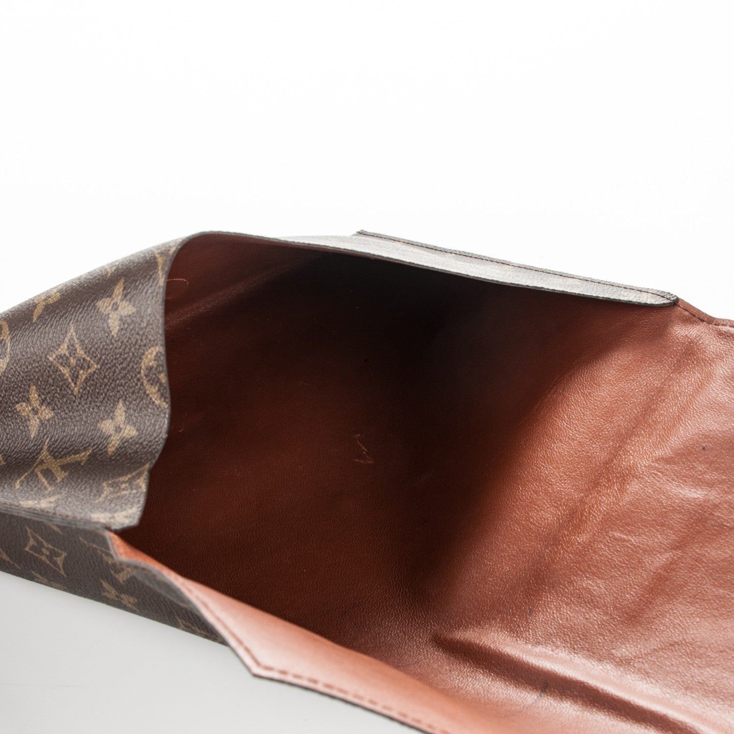 Louis Vuitton Monogram Poche Plate Envelope Clutch MM 5 of 7