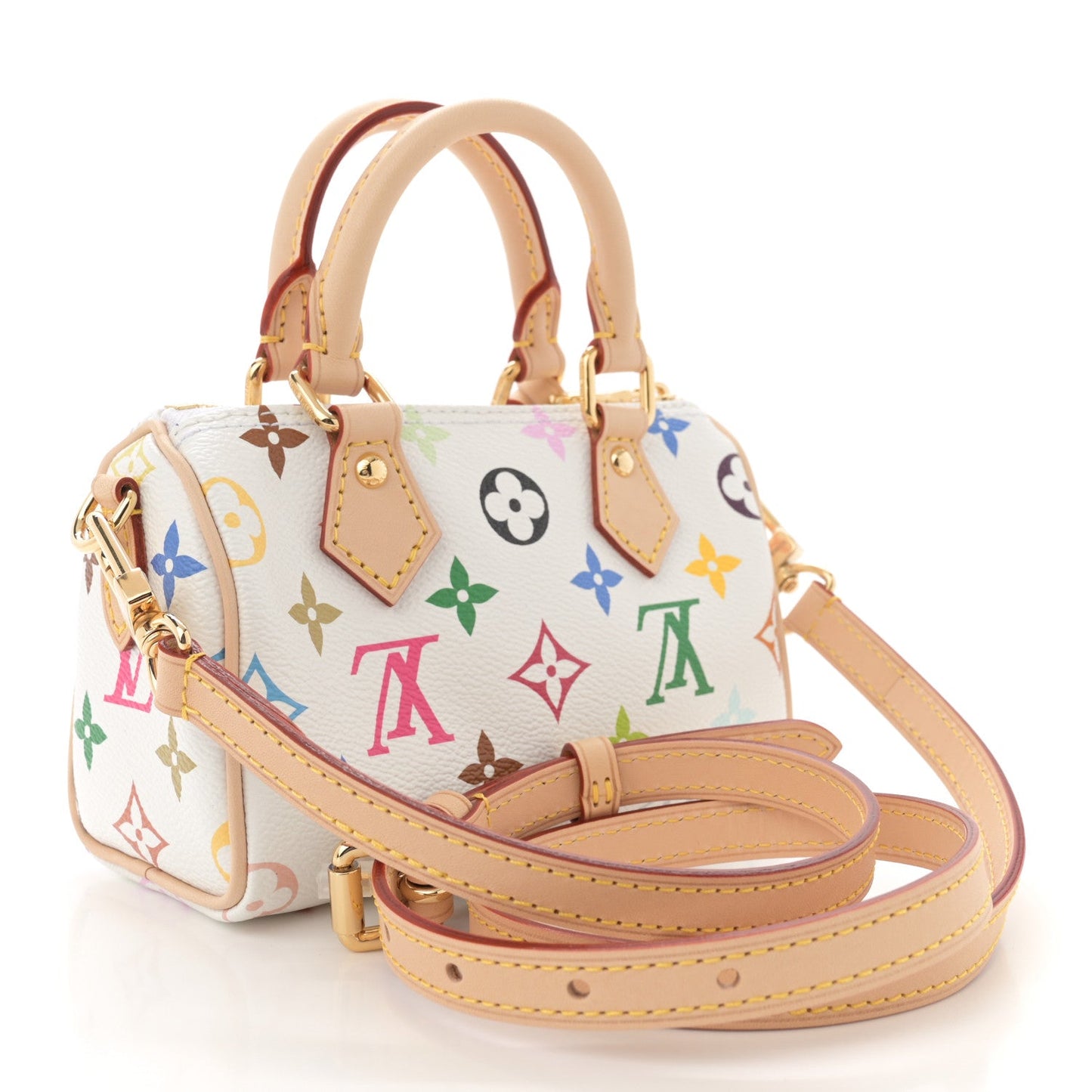 LV X TM Monogram Multicolor Nano Speedy White